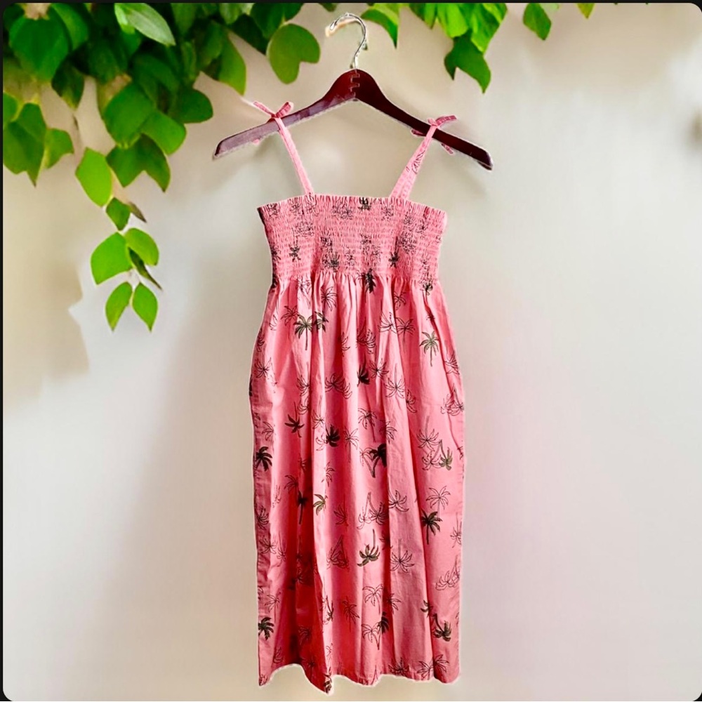 NWT Girls Tea Collection Tie Shoulder Midi-Length Dress